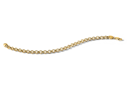 14k Polished Fancy Rolo Link 7. Bracelet, 7.5 x 5mm