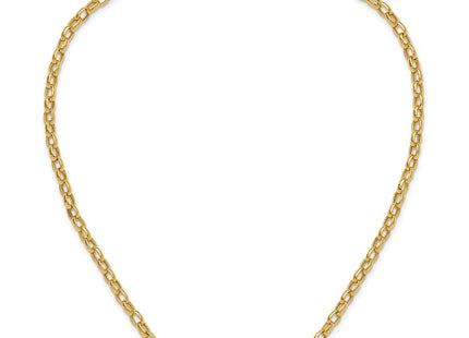 14k Polished Fancy Oval Link Bracelet