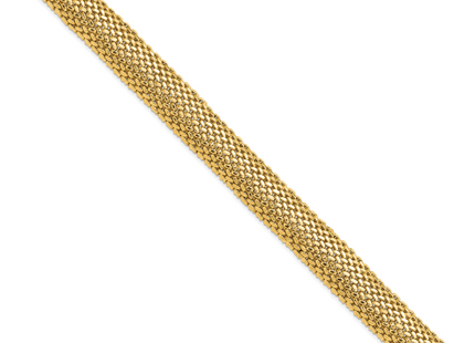 14k Polished Mesh 7. Bracelet, 7.25 x 13.75mm