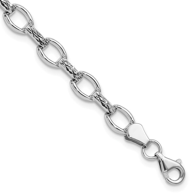 14k White Gold Bracelets Style SF703 - Classique Jewelry Inc.