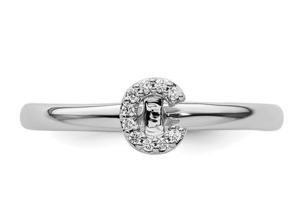 14k White Gold Rings Style SK2112CW - Classique Jewelry Inc.