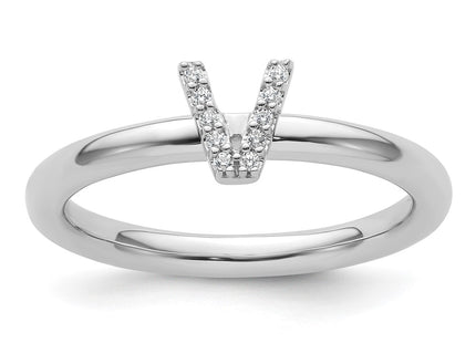 14k White Gold Rings Style SK2112VW - Classique Jewelry Inc.