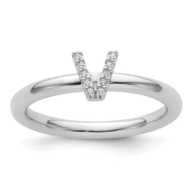 14k White Gold Rings Style SK2112VW - Classique Jewelry Inc.