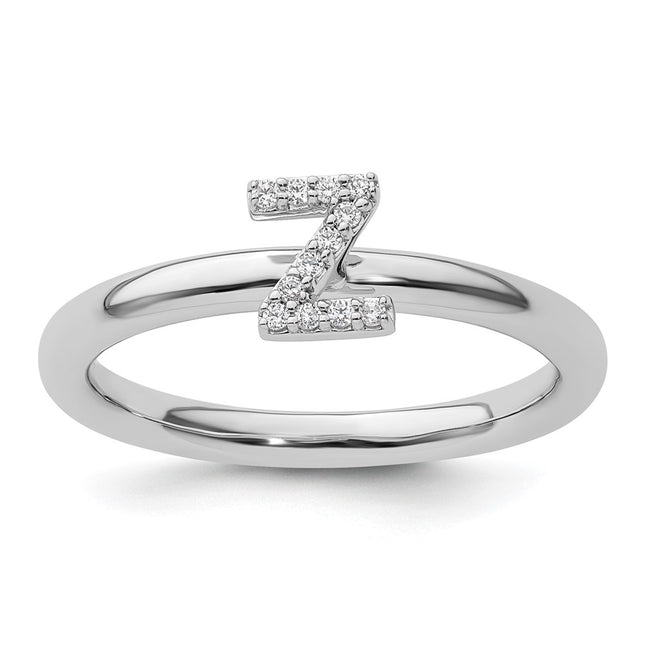 14k White Gold Rings Style SK2112ZW - Classique Jewelry Inc.