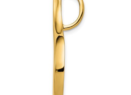 14K Polished Curl Slide Fits up to 6mm Regular/Fancy/Reversible Omega, view 2