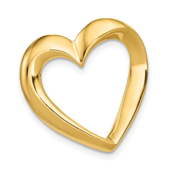 14K gold heart pendants & charm