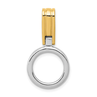 14K gold circle pendants & charm
