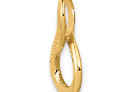 14K Polished Figure Eight Slide Fits up to 3mm Regular/6mm Fancy or Reversible Omega, view 3