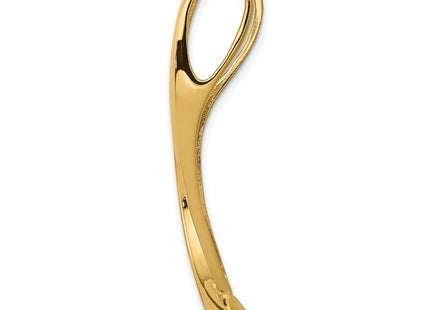 14K Polished Ribbon Slide Fits up to 8mm Regular/Fancy/Reversible Omega, view 2