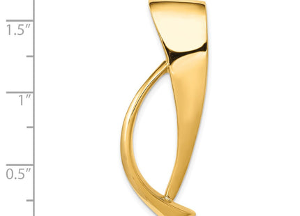 14K Polished Ribbon Slide Fits up to 8mm Regular/Fancy/Reversible Omega, view 4
