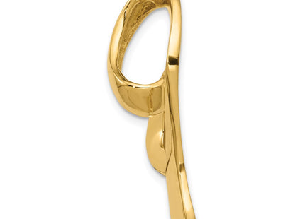 14K gold heart pendants & charm, alternate view