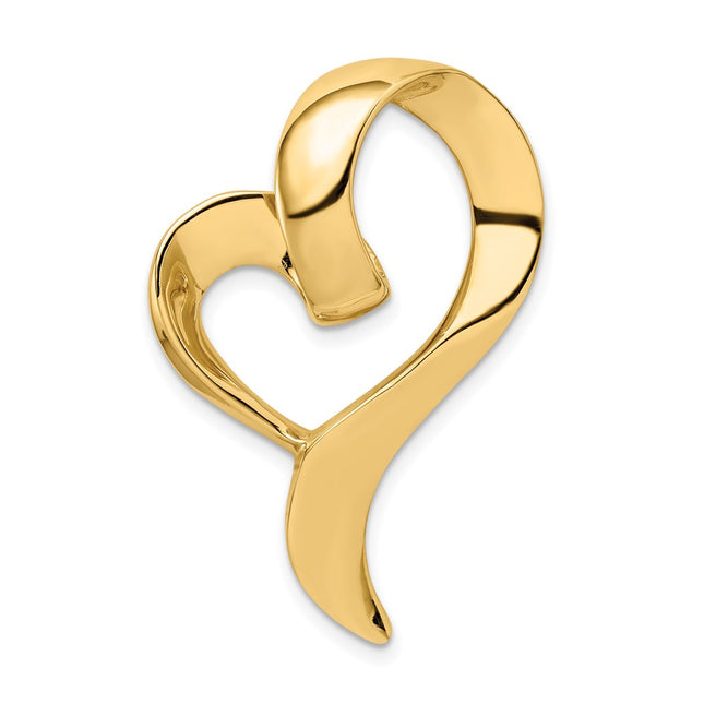 14K gold heart pendants & charm