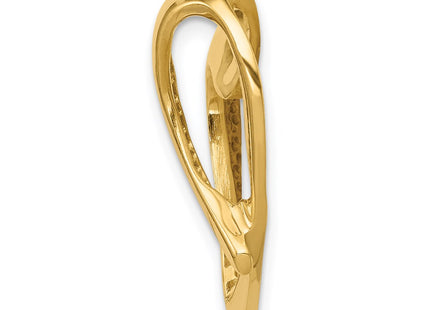 14K gold heart pendants & charm, alternate view