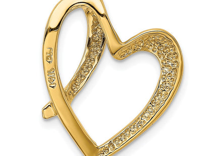14K gold heart pendants & charm, another view