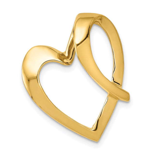 14K gold heart pendants & charm
