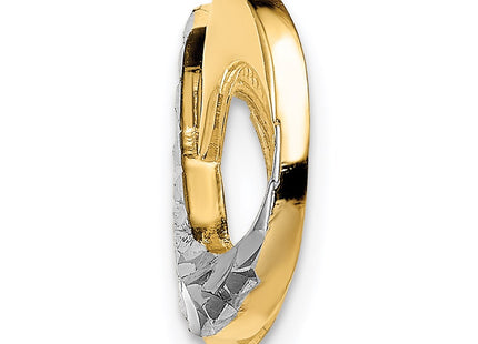 14k Yellow & Rhodium Jewelry Style SL631 - Classique Jewelry Inc.