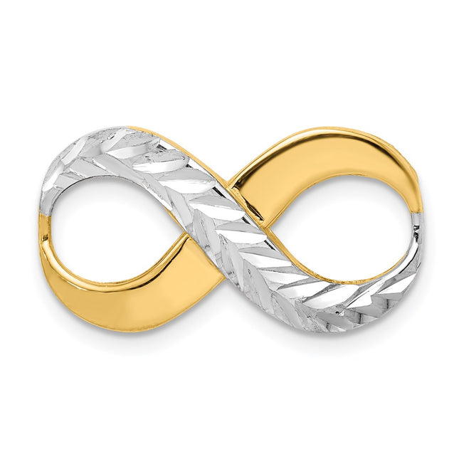 14k Yellow & Rhodium Jewelry Style SL631 - Classique Jewelry Inc.