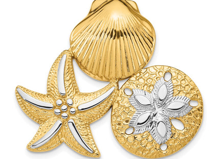 14k Yellow & Rhodium Jewelry Style SL632 - Classique Jewelry Inc.