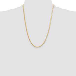 14k Silky Herringbone Chain (Style SLK020-24)
