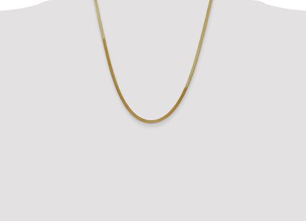 14k Silky Herringbone Chain (Style SLK025-22)