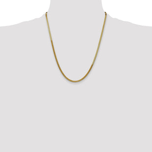14k Silky Herringbone Chain (Style SLK025-22)