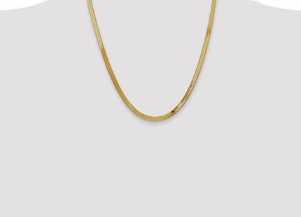 14k Silky Herringbone Chain (Style SLK040-22)