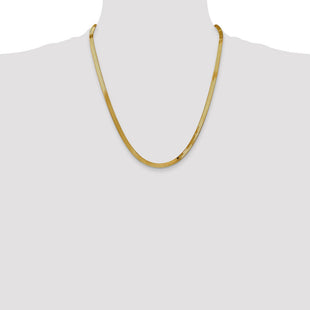 14k Silky Herringbone Chain (Style SLK040-22)