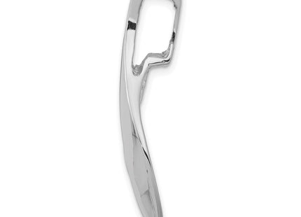 14K white gold pendants & charm, alternate view