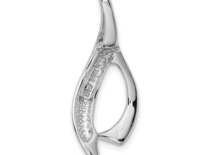 14K white gold pendants & charm, further view