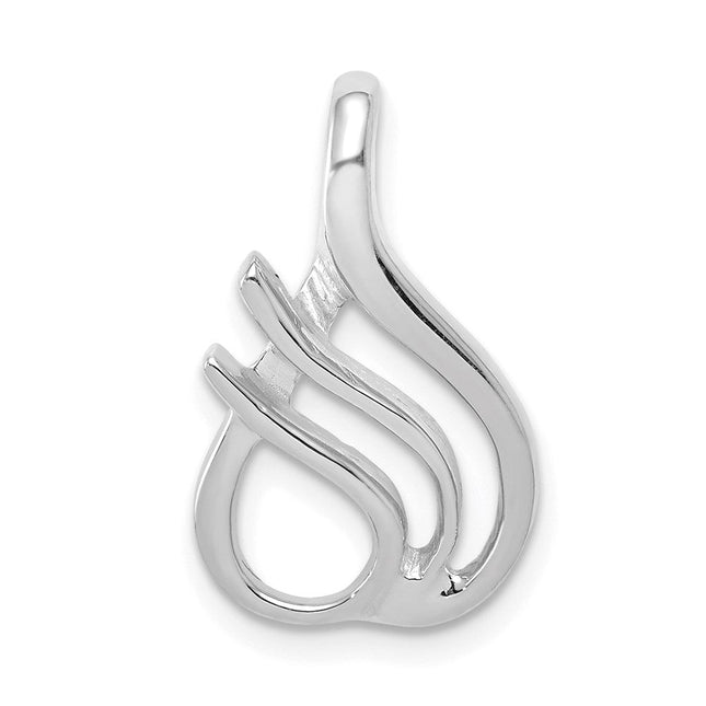 14K white gold pendants & charm