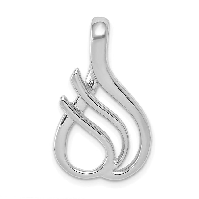 14K white gold pendants & charm