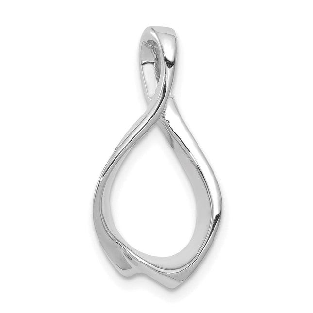 14K white gold pendants & charm