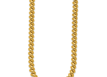 14k Polished San Marco Necklace, 16 x 6mm