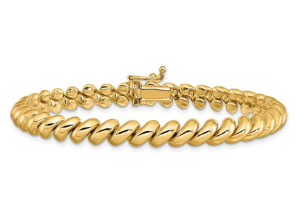 14k Polished San Marco Bracelet (Style SM10-7)