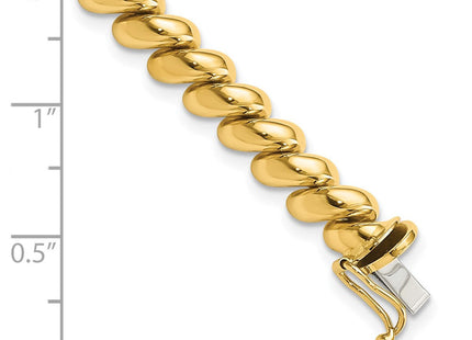 14k Polished San Marco Bracelet (Style SM10-7)