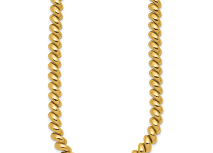 14k Polished San Marco Necklace, 17 x 8mm