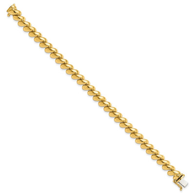 14K Polished San Marco Necklace, 17 x 10mm