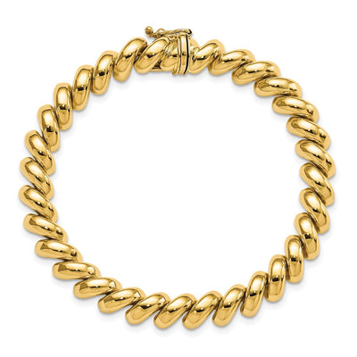 14K Polished San Marco Necklace, 17 x 10mm
