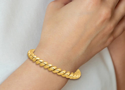 14k Polished San Marco Bracelet (Style SM14-7)