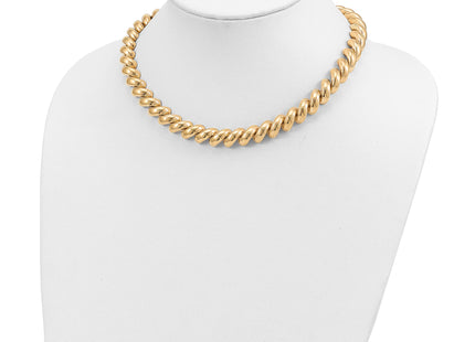 14k Polished San Marco Necklace, 17 x 12mm