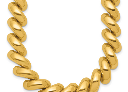 14k Polished San Marco Necklace, 17 x 12mm