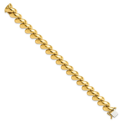 14K Polished San Marco Necklace, 17 x 12mm
