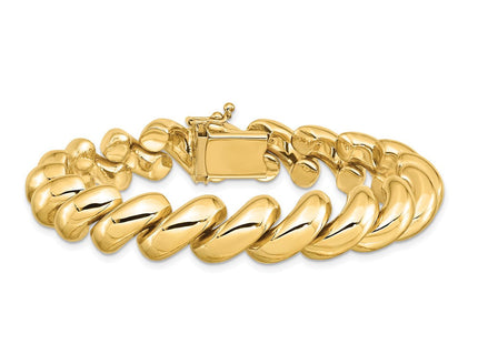 14k Polished San Marco Bracelet (Style SM20-7)