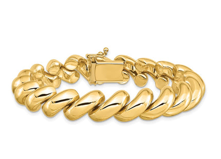14k Yellow Gold Bracelets Style SM20 - Classique Jewelry Inc.