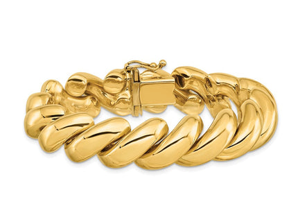14k Polished San Marco Bracelet (Style SM30-7)