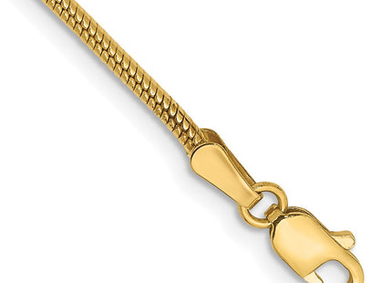 14K gold snake link bracelet