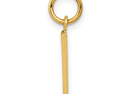 14k Small Polished Number 1 Charm (Style SP01)