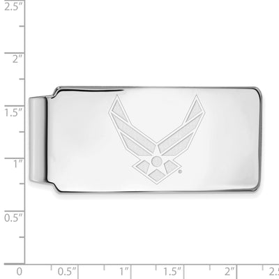 Sterling Silver LogoArt U.S. Air Force Money Clip