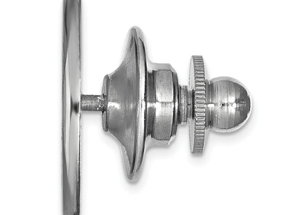 Sterling Silver Rhodium-plated LogoArt US Naval Academy Anchor Lapel Pin