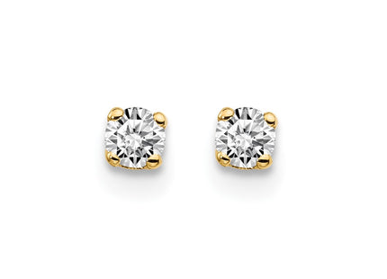 14k Yellow Gold Earrings Style ST1 - Classique Jewelry Inc.